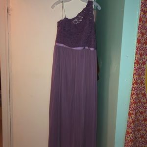 Beautiful lilac colored gown.